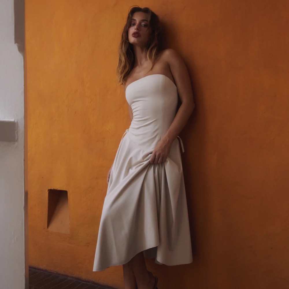 Amelie Teje Kittie Maxi Dress in Ivory